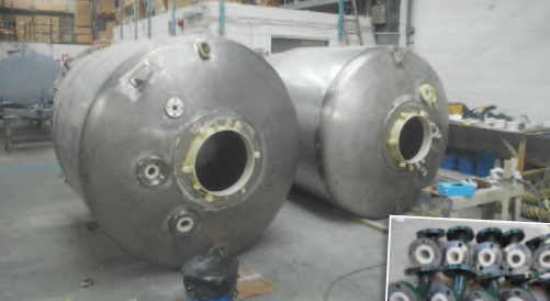 STAINLESS TANKS AND PIPE SPOOLS GET CORROGLASS AR4 TREATMENT